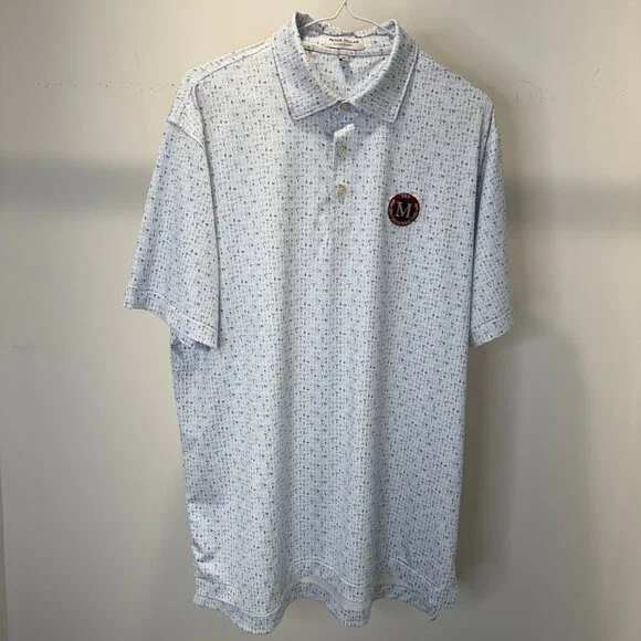 Peter Millar Lil' Friday Performance Golf Jersey Polo 'The M Invitational' Med. - Picture 3 of 6